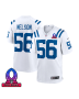 Quenton Nelson 56 Indianapolis Colts 2025 Pro Bowl Patch Game Men Jersey – White