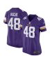 Quincy Roche 48 Minnesota Vikings Team Game Women Jersey – Purple