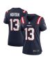 Quinn Nordin 13 New England Patriots Women Game Jersey – Navy