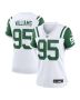 Quinnen Williams 95 New York Jets Women’s Classic Alternate Game Jersey – White