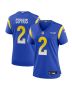 Quintez Cephus 2 Los Angeles Rams Women’s Team Game Jersey – Royal