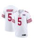 Randy Gregory 5 San Francisco 49ers Super Bowl LVIII Patch Game Men Jersey – White