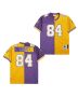 Randy Moss 84 Minnesota Vikings Two-Toned Throwback Men Jersey – Purple/Yellow