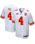 Rashee Rice 4 Kansas City Chiefs Super Bowl LVIII Patch Game Men Jersey – White