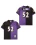 Ray Lewis 52 Baltimore Ravens Two-Toned Throwback Men Jersey – Purple/Black