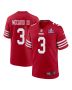 Ray-Ray McCloud III 3 San Francisco 49ers Super Bowl LVIII Patch Game Men Jersey – Scarlet