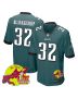 Reed Blankenship 32 Philadelphia Eagles Super Bowl LIX New Orleans Patch Game Men Jersey – Midnight Green