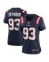 Richard Seymour ?93 New England Patriots Women Retired Game Jersey – Navy