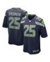 Richard Sherman 25 Seattle Seahawks Men Retired Game Jersey – College Navy