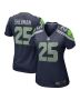 Richard Sherman 25 Seattle Seahawks Women Retired Game Jersey – College Navy