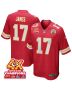 Richie James 17 Kansas City Chiefs Super Bowl LVIII Champions 4X Game Men Jersey – Red