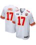 Richie James 17 Kansas City Chiefs Super Bowl LVIII Patch Game Men Jersey – White