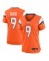 Riley Dixon 9 Denver Broncos Women’s Team Game Jersey – Orange