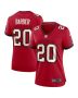 Ronde Barber 20 Tampa Bay Buccaneers Women Game Retired Jersey – Red