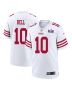 Ronnie Bell 10 San Francisco 49ers Super Bowl LVIII Patch Game Men Jersey – White