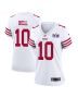 Ronnie Bell 10 San Francisco 49ers Super Bowl LVIII Patch Game Women Jersey – White