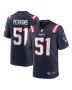Ronnie Perkins 51 New England Patriots Men Game Jersey – Navy