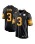 Russell Wilson 3 Pittsburgh Steelers Alternate Game Men Jersey – Black