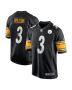 Russell Wilson 3 Pittsburgh Steelers Game Men Jersey – Black