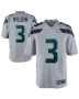Russell Wilson 3 Seattle Seahawks Men Alternate Game Jersey – Gray