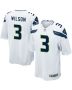 Russell Wilson 3 Seattle Seahawks Men Game Jersey – White