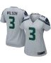 Russell Wilson 3 Seattle Seahawks Women Game Jersey – Gray