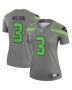 Russell Wilson 3 Seattle Seahawks Women Inverted Legend Jersey – Gray