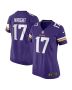 Ryan Wright 17 Minnesota Vikings Women’s Game Jersey – Purple