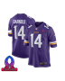 Sam Darnold 14 Baltimore Ravens 2025 Pro Bowl Patch Game Men Jersey – Purple