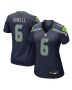 Sam Howell 6 Seattle Seahawks Women’s Game Jersey – College Navy