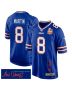 Sam Martin 8 Buffalo Bills Super Bowl LIX Champions Patch ‘New Orleans – Where Passion Ignites’ EMBROIDERED Game Men Jersey – Royal