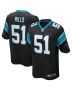 Sam Mills 51 Carolina Panthers Men Game Retired Jersey – Black