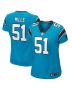 Sam Mills 51 Carolina Panthers Women Retired Jersey – Blue