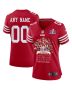 San Francisco 49ers Super Bowl LVIII Thanks For Memories Game Custom Women Jersey – Scarlet