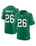 Saquon Barkley 26 Philadelphia Eagles Alternate Game Men Jersey – Kelly Green