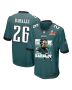 Saquon Barkley 26 Philadelphia Eagles ‘Be Super Bowl LIX Champions’ Game Men Jersey – Midnight Green
