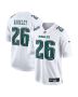 Saquon Barkley 26 Philadelphia Eagles Fashion Game Men Jersey – Tundra White