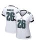 Saquon Barkley 26 Philadelphia Eagles Game Women Jersey – White