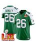 Saquon Barkley 26 Philadelphia Eagles Kelly Green Super Bowl Champions LIX Patch Vapor Limited Jersey – Kelly Alternate