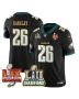 Saquon Barkley 26 Philadelphia Eagles LII-LIX Super Bowl Champions Vapor Limited Gold Jersey – Black