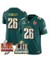 Saquon Barkley 26 Philadelphia Eagles LII-LIX Super Bowl Champions Vapor Limited Gold Jersey – Midnight Green