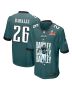 Saquon Barkley 26 Philadelphia Eagles ‘Saquontum Leap’ Game Men Jersey – Midnight Green