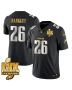 Saquon Barkley 26 Philadelphia Eagles Super Bowl LIX Champions Gold Vapor Limited Jersey – Black Gold