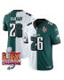 Saquon Barkley 26 Philadelphia Eagles Super Bowl LIX Champions Gold Vapor Limited Jersey – Split