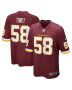 Shaka Toney 58 Washington Football Team Men Game Jersey – Burgundy
