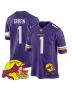 Shaq Griffin 1 Minnesota Vikings Super Bowl LIX New Orleans Patch Game Men Jersey – Purple