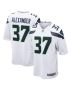 Shaun Alexander 37 Seattle Seahawks Men Retired Game Jersey – White
