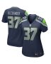 Shaun Alexander 37 Seattle Seahawks Women Game Retired Jersey – College Navy