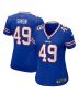 Shayne Simon 49 Buffalo Bills Women’s Game Jersey – Royal