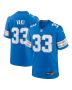Sione Vaki 33 Detroit Lions Team Game Men Jersey – Blue